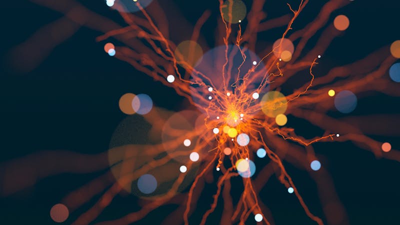 Abstract curly tendrils background