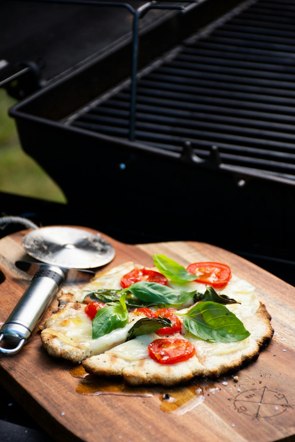 Grilled flatbread pizzas