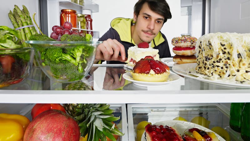 looking from inside of the fridge