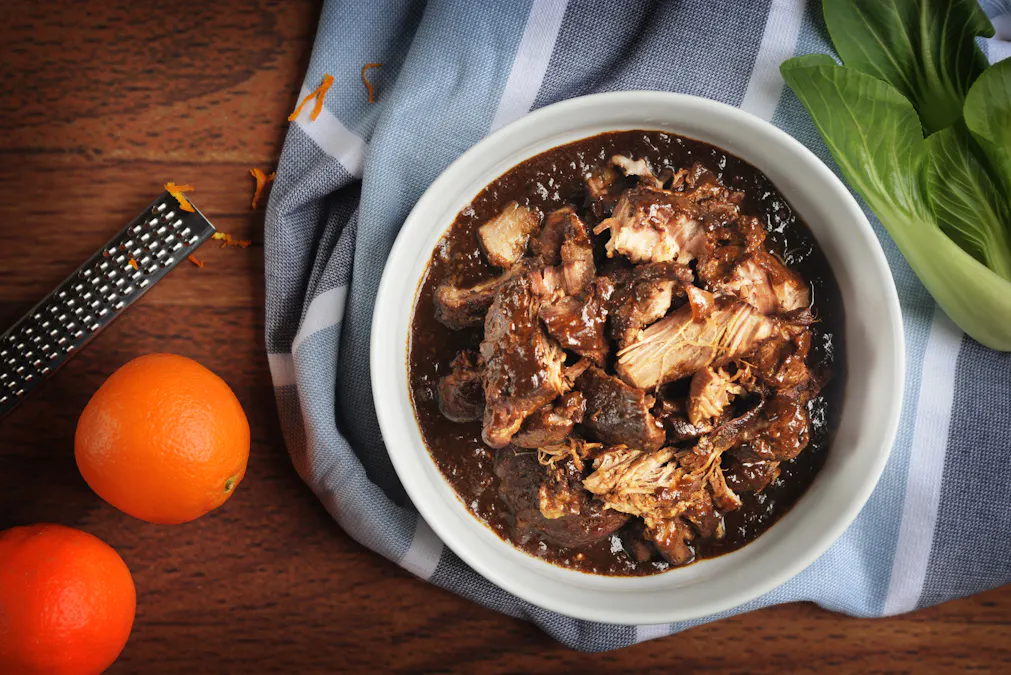 Orange-braised pork