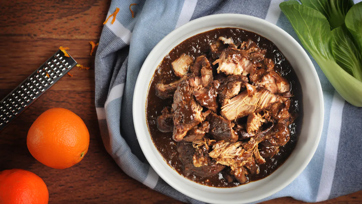 Orange-braised pork