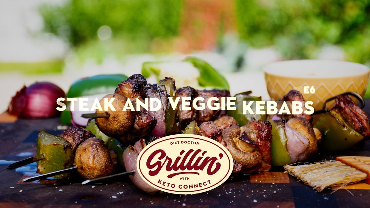 Steak and veggie kebabs