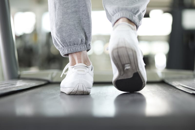 Man on treadmil