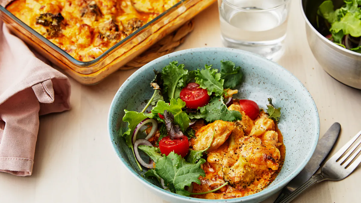 Spicy keto chicken casserole