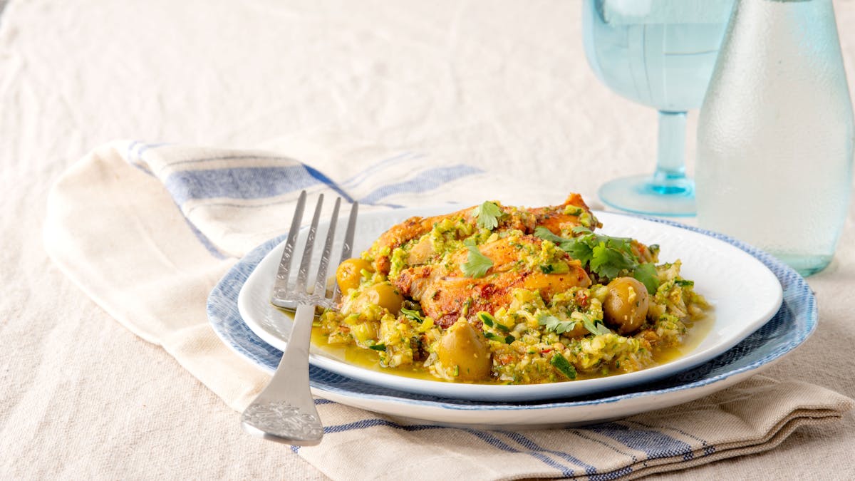 Keto Latino chicken with zucchini rice