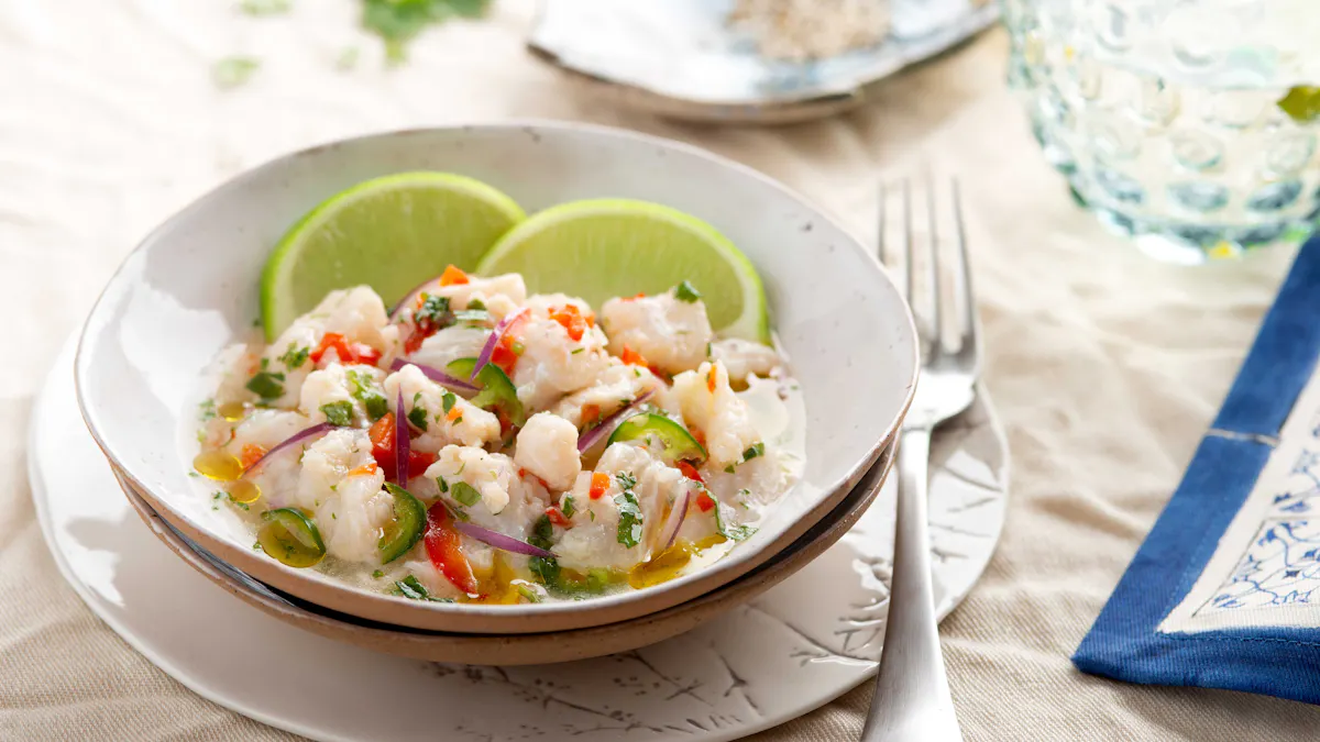 Low-carb ceviche