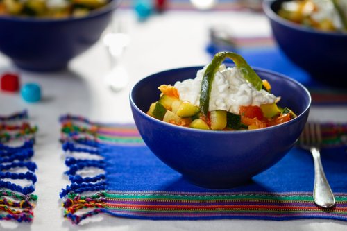 Low carb Mexican-style zucchini