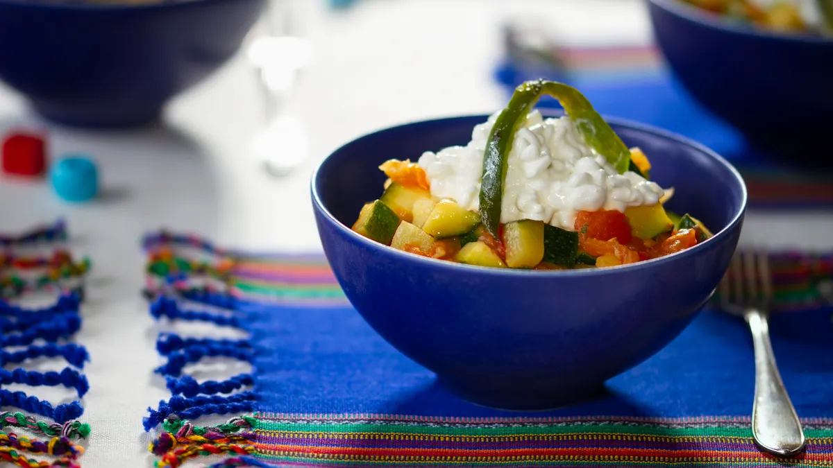 Low-carb Mexican-style zucchini