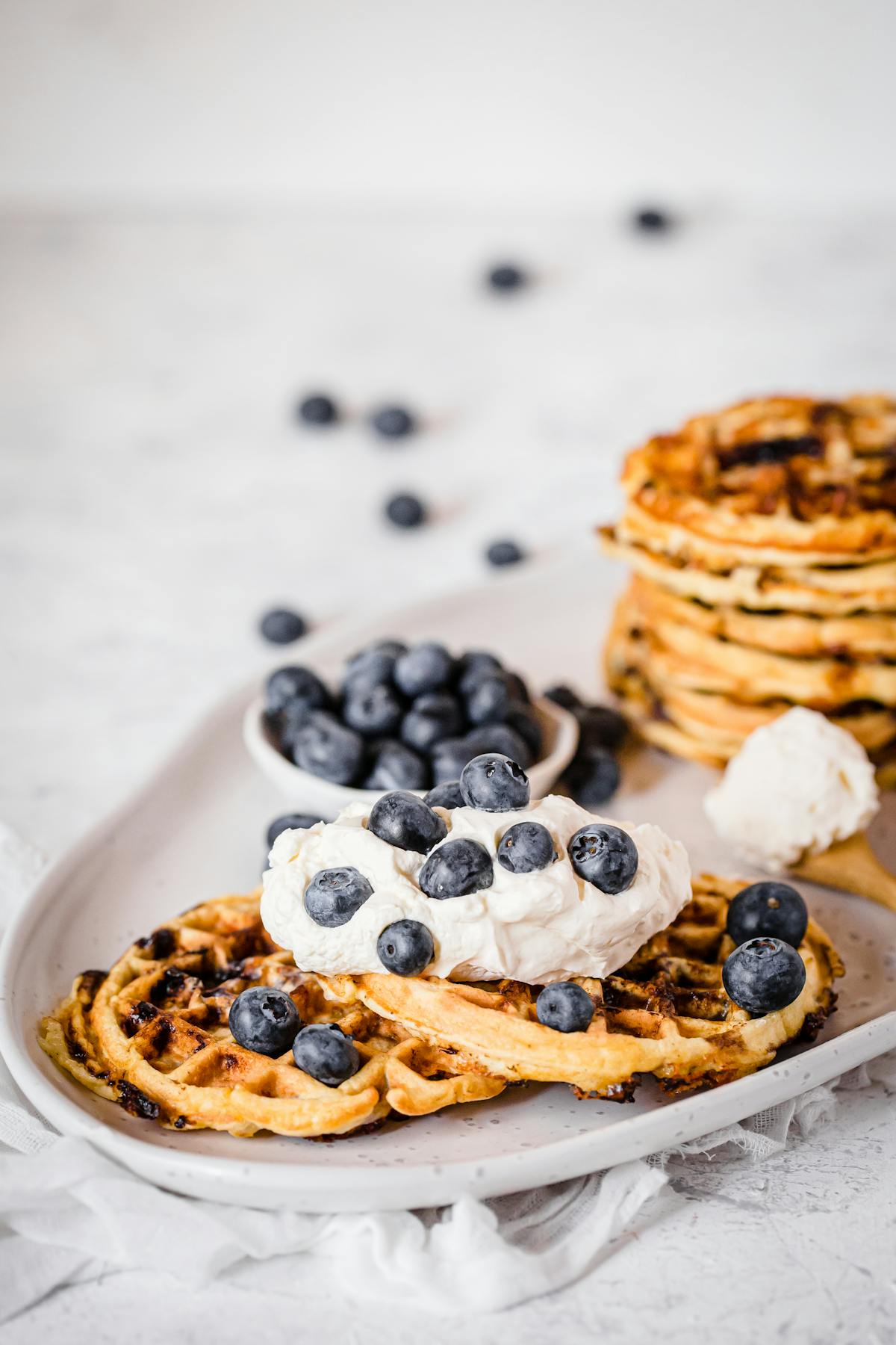 Blueberry chaffles