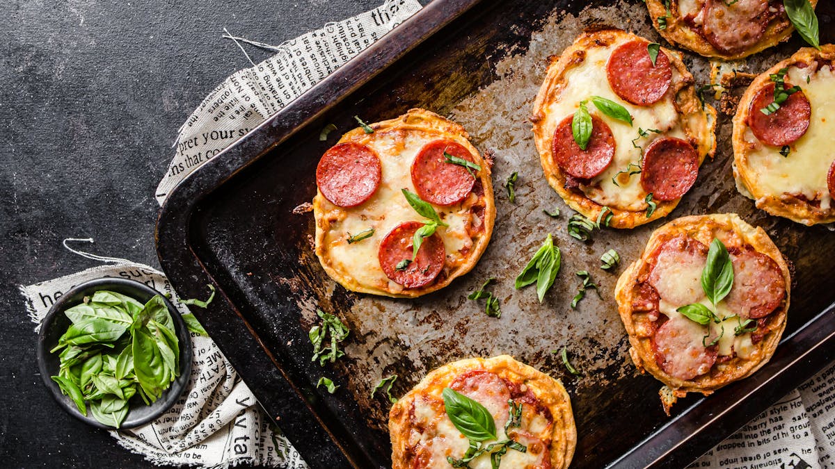 Keto pizza chaffles
