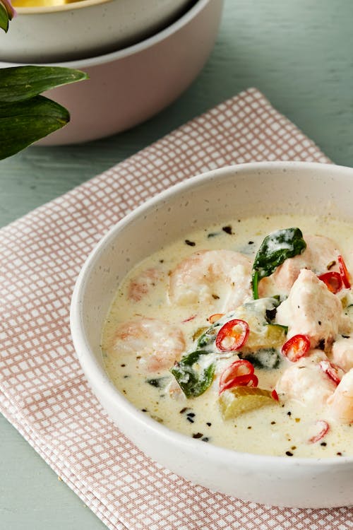 Keto seafood chowder