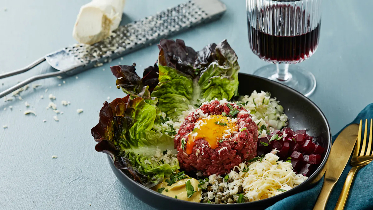 Classic keto steak tartare