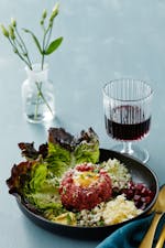 Classic keto steak tartare