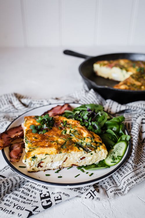 Three cheese keto frittata