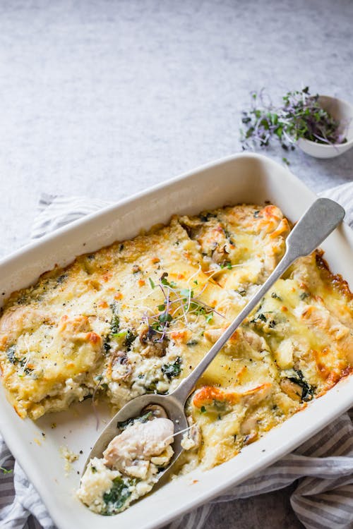 Keto chicken and mushroom casserole