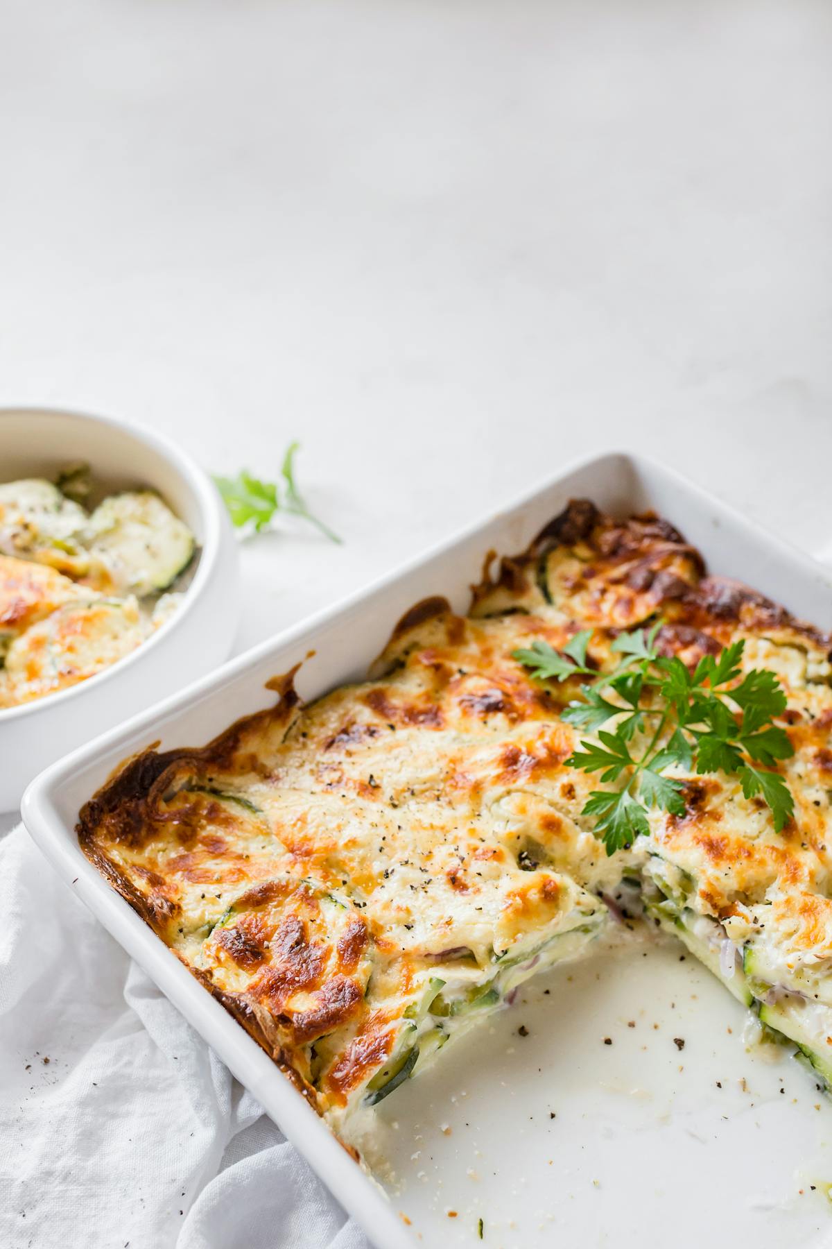 Zucchini and mozzarella casserole