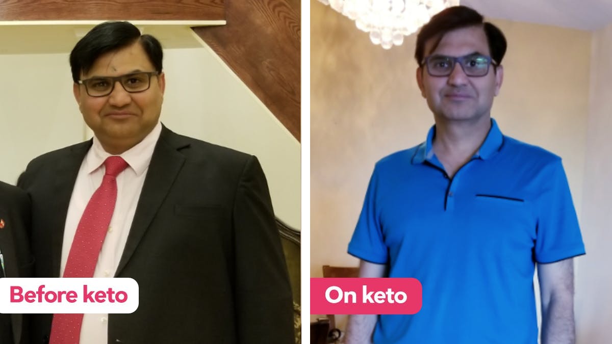 Udai lost 70 pounds (32 kilos) in three months on a vegetarian keto diet