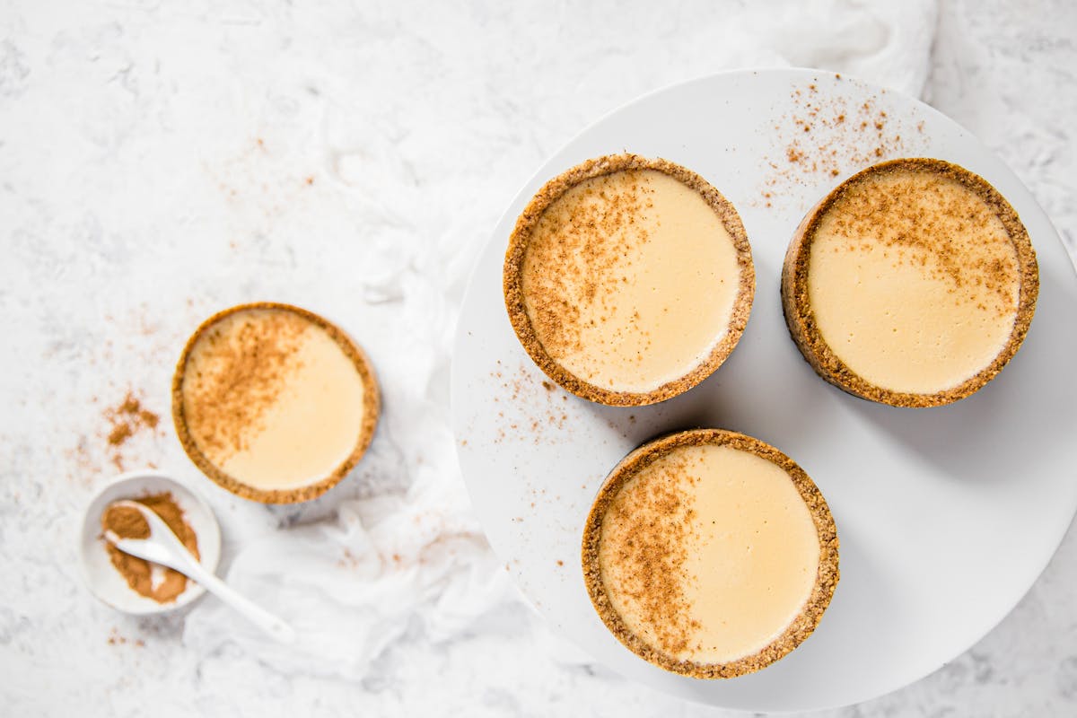 Keto custard tarts