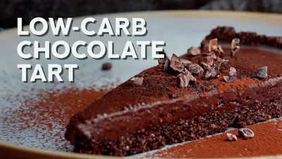Low-carb chocolate tart