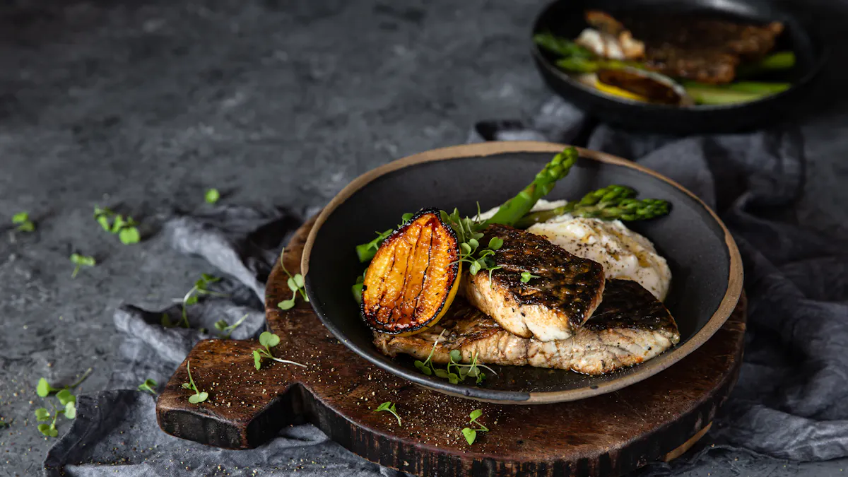 Keto pan-seared barramundi