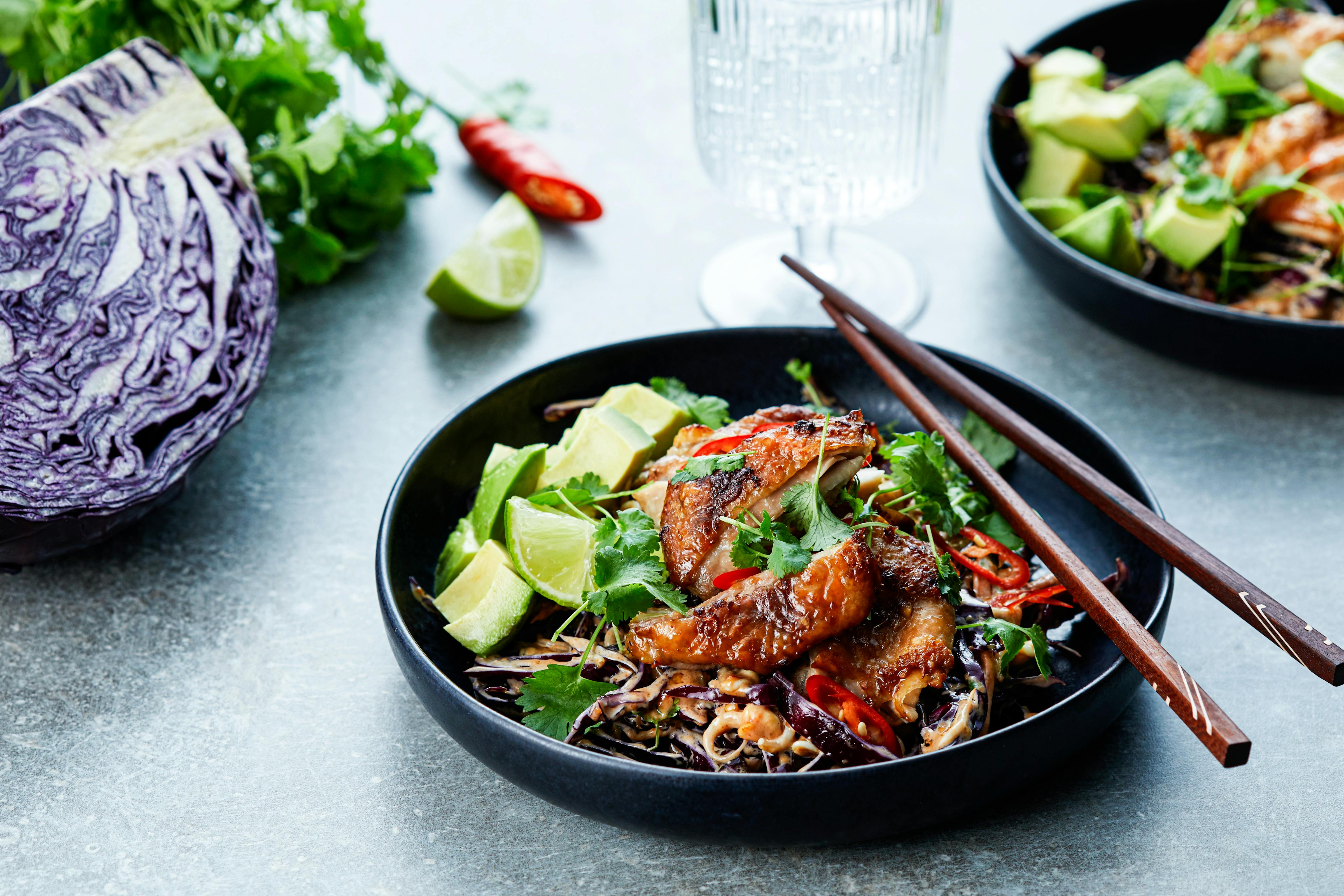 Keto Asian Chicken With Peanut Coleslaw - Recipe - Diet Doctor