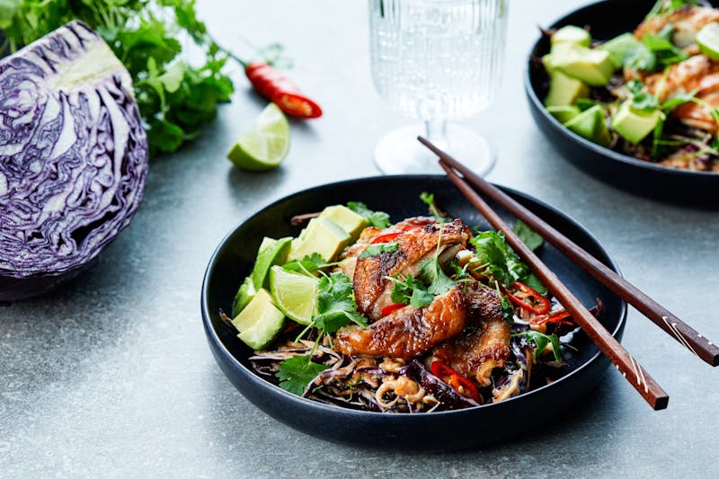 Keto Asian Chicken With Peanut Coleslaw - Recipe - Diet Doctor