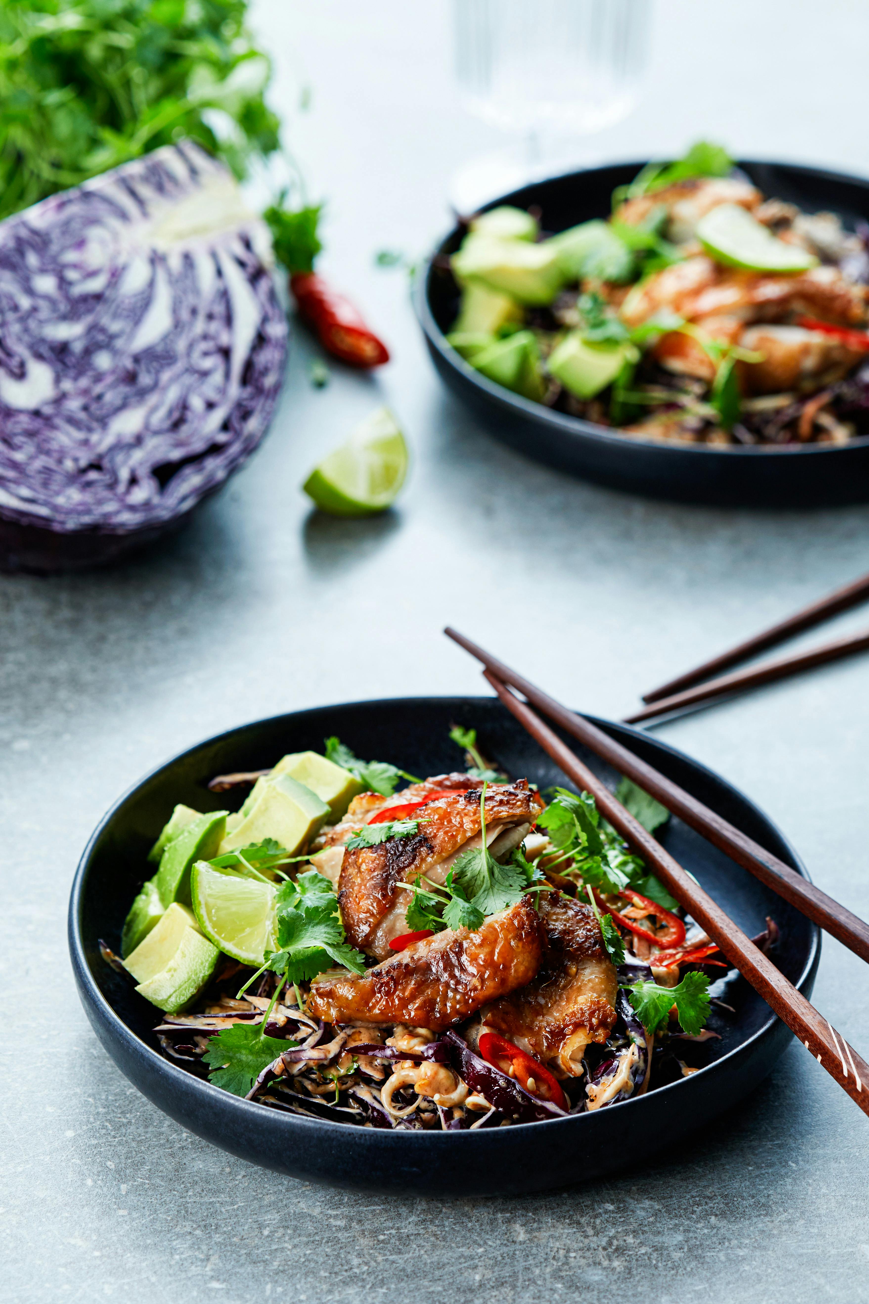 Keto Asian Chicken With Peanut Coleslaw - Recipe - Diet Doctor