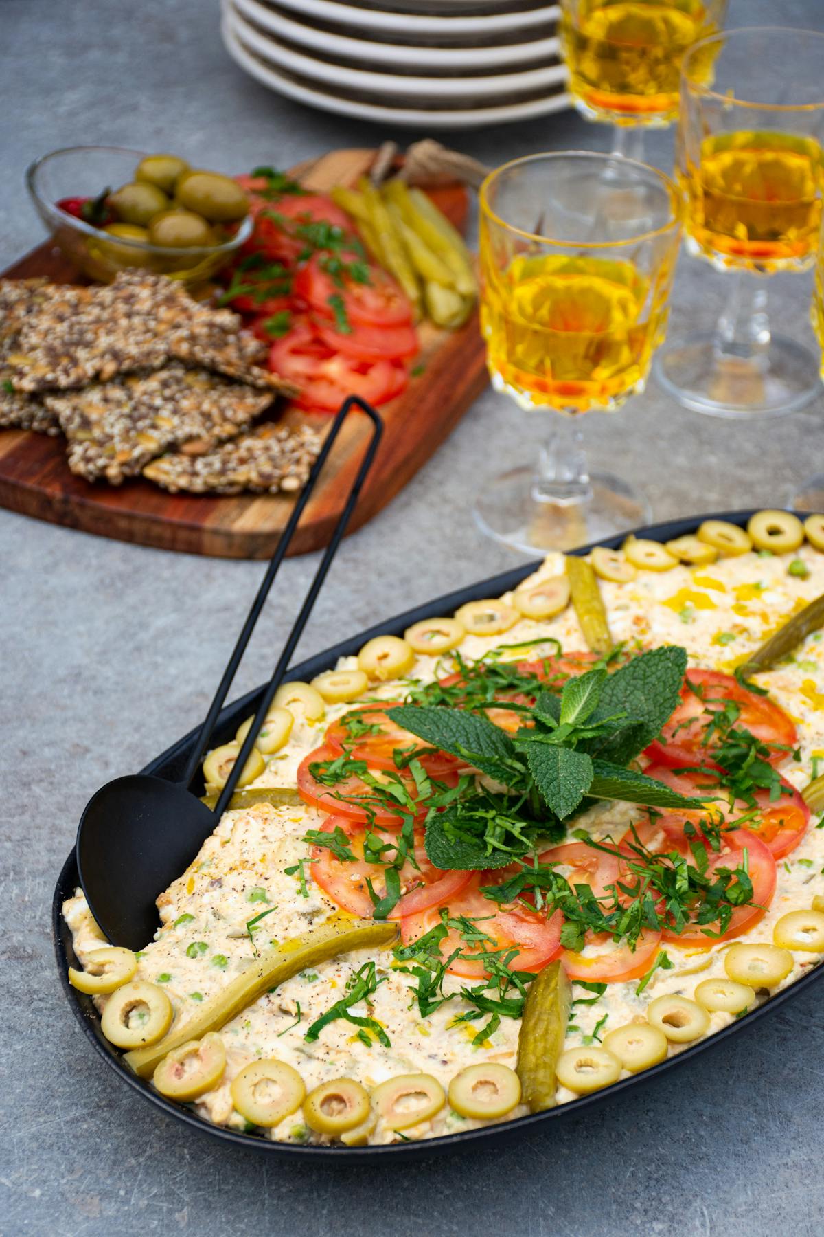 Low carb salad olivieh