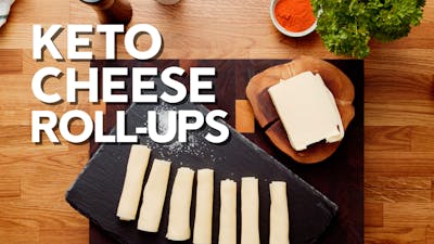 Keto cheese roll-ups