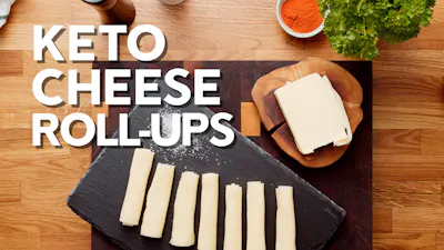Keto cheese roll-ups
