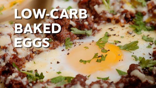 Low-carb baked eggs