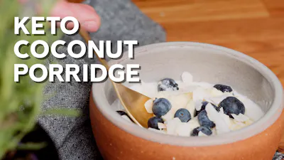 Keto coconut porridge