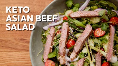 Keto Asian beef salad