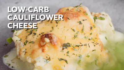 Low-carb cauliflower cheese