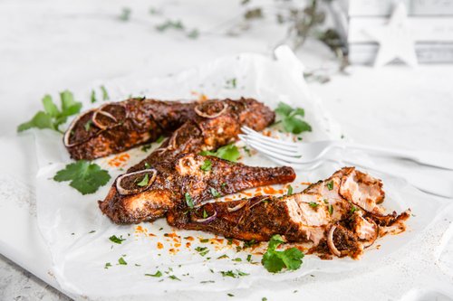 Keto taco salmon