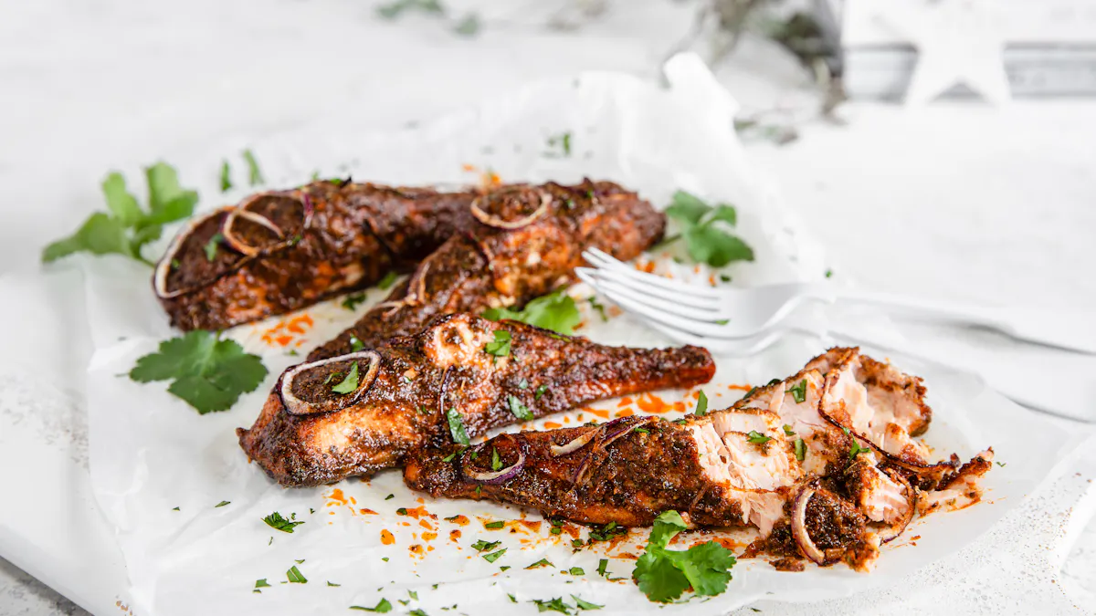 Low-carb taco salmon