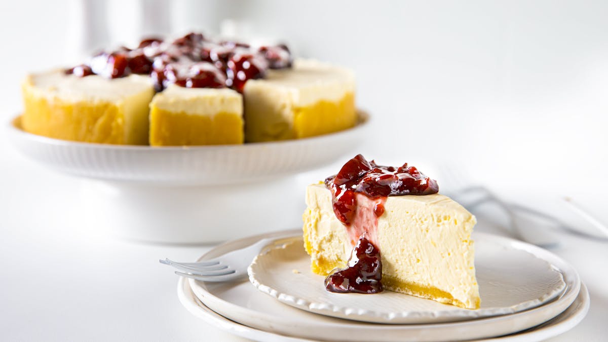 No-bake keto cheesecake.