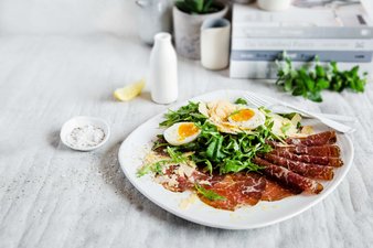 Keto bresaola plate