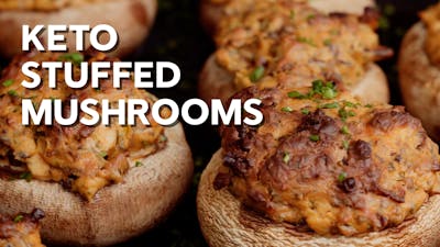 Keto stuffed mushrooms