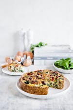 Vegetarian low carb quiche
