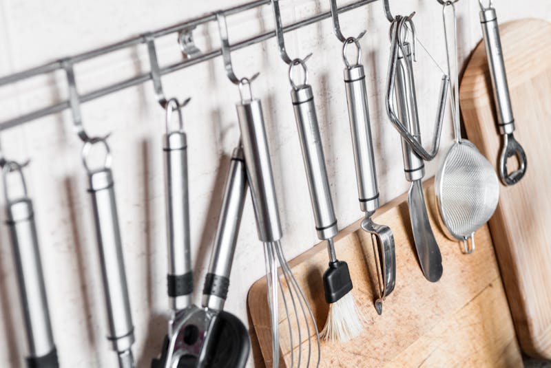 Basic utensils for cooking at home