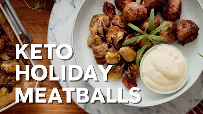 Keto holiday meatballs