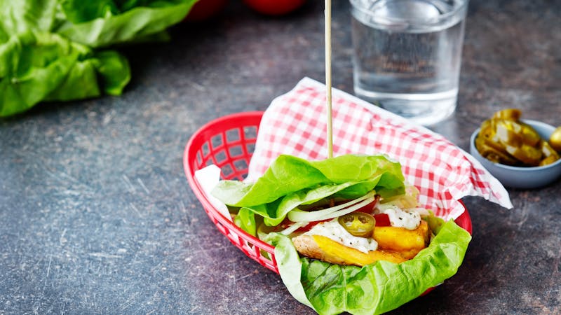 Keto chicken burger