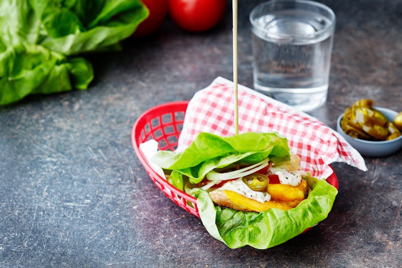 Keto chicken burger