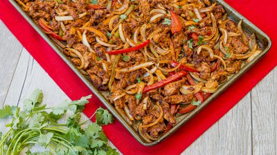 Keto sheet pan fajitas