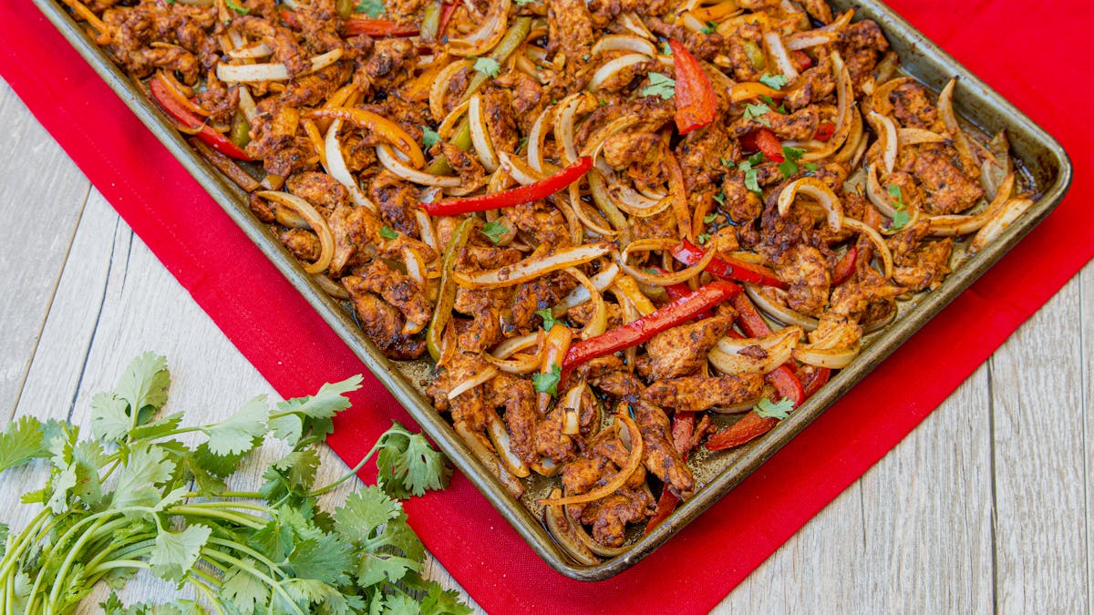 Keto sheet pan fajitas