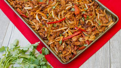 Keto sheet pan fajitas