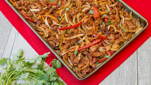 Keto sheet pan fajitas