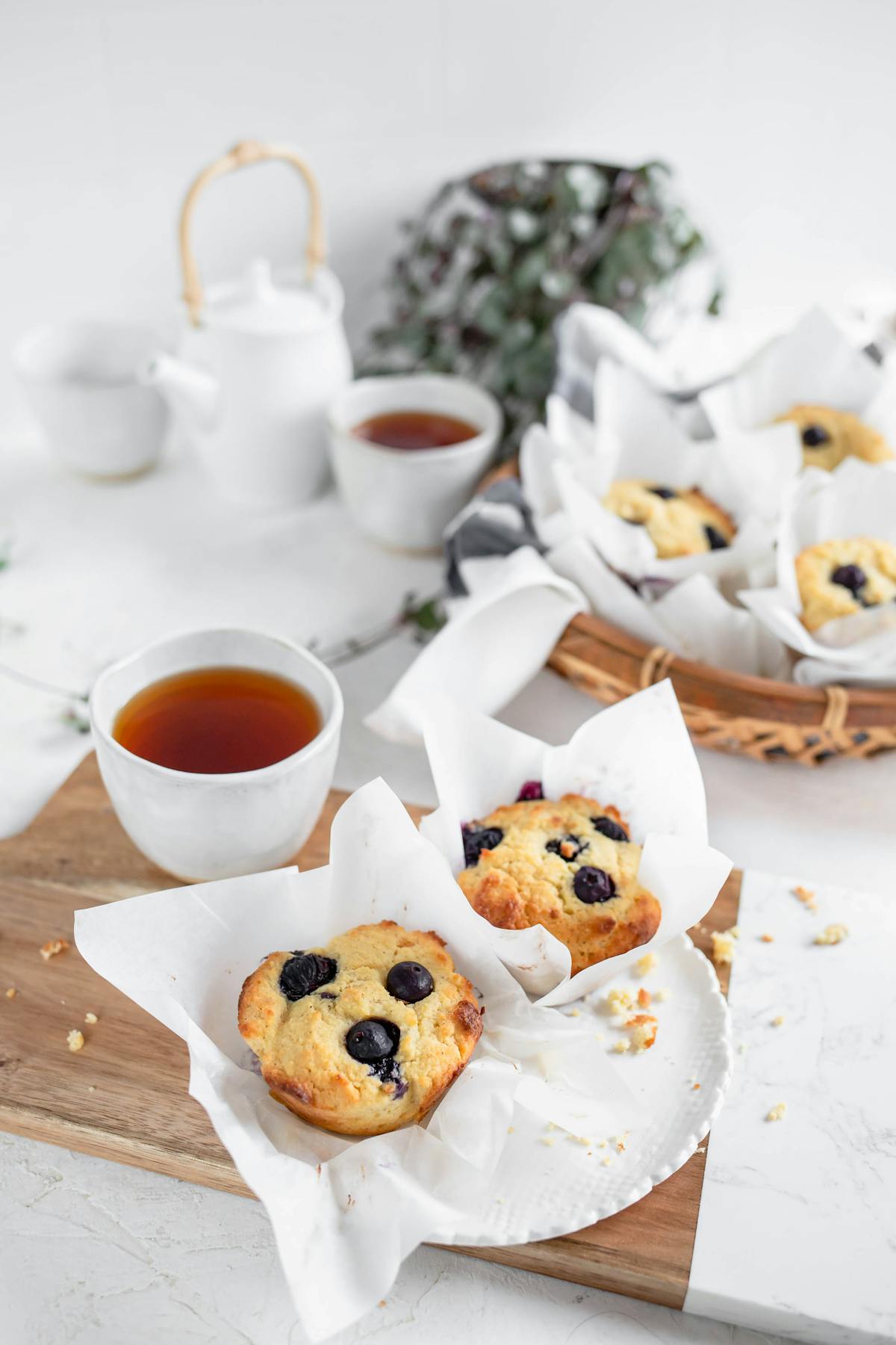 Low carb blueberry muffins