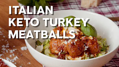 Italian keto turkey meatballs